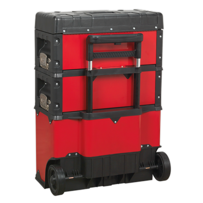 Sealey AP548 Mobile Steel/Composite Toolbox - 3 Compartment