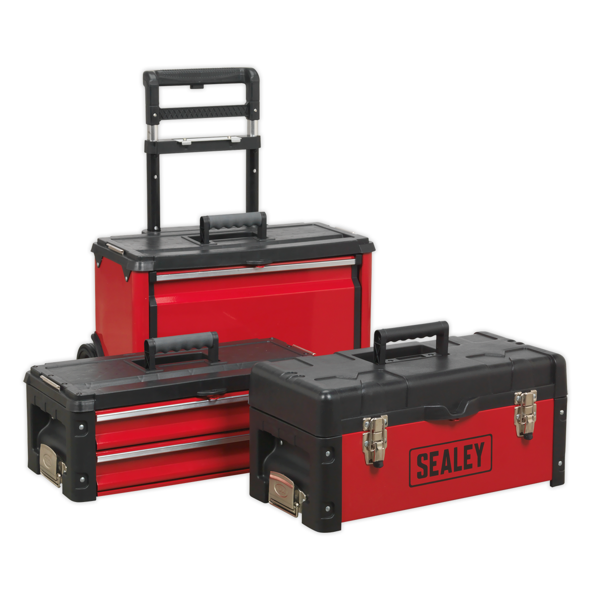 Sealey AP548 Mobile Steel/Composite Toolbox - 3 Compartment