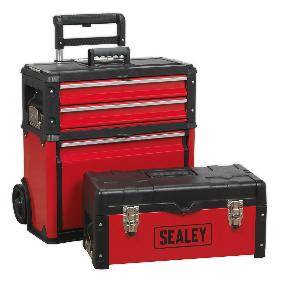 Sealey AP548 Mobile Steel/Composite Toolbox - 3 Compartment