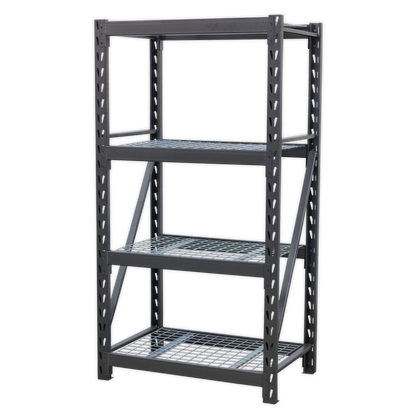 Sealey AP6372 Heavy-Duty Racking Unit with 4 Mesh Shelves 640kg Capacity Per Level 978mm