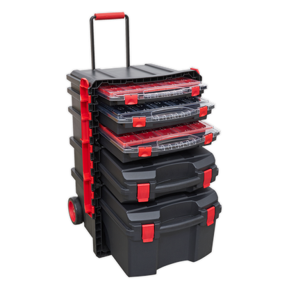 Sealey AP860 Professional Mobile Toolbox with 5 Removable Storage Cases