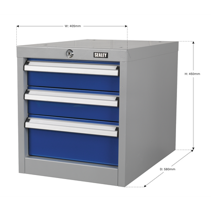 Sealey API16 Industrial Triple Drawer Unit for API Series Workbenches