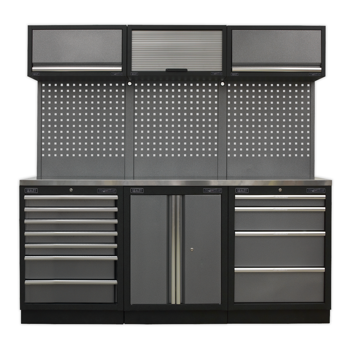 Sealey APMSSTACK07SS Superline PRO® 2m Storage System - Stainless Worktop