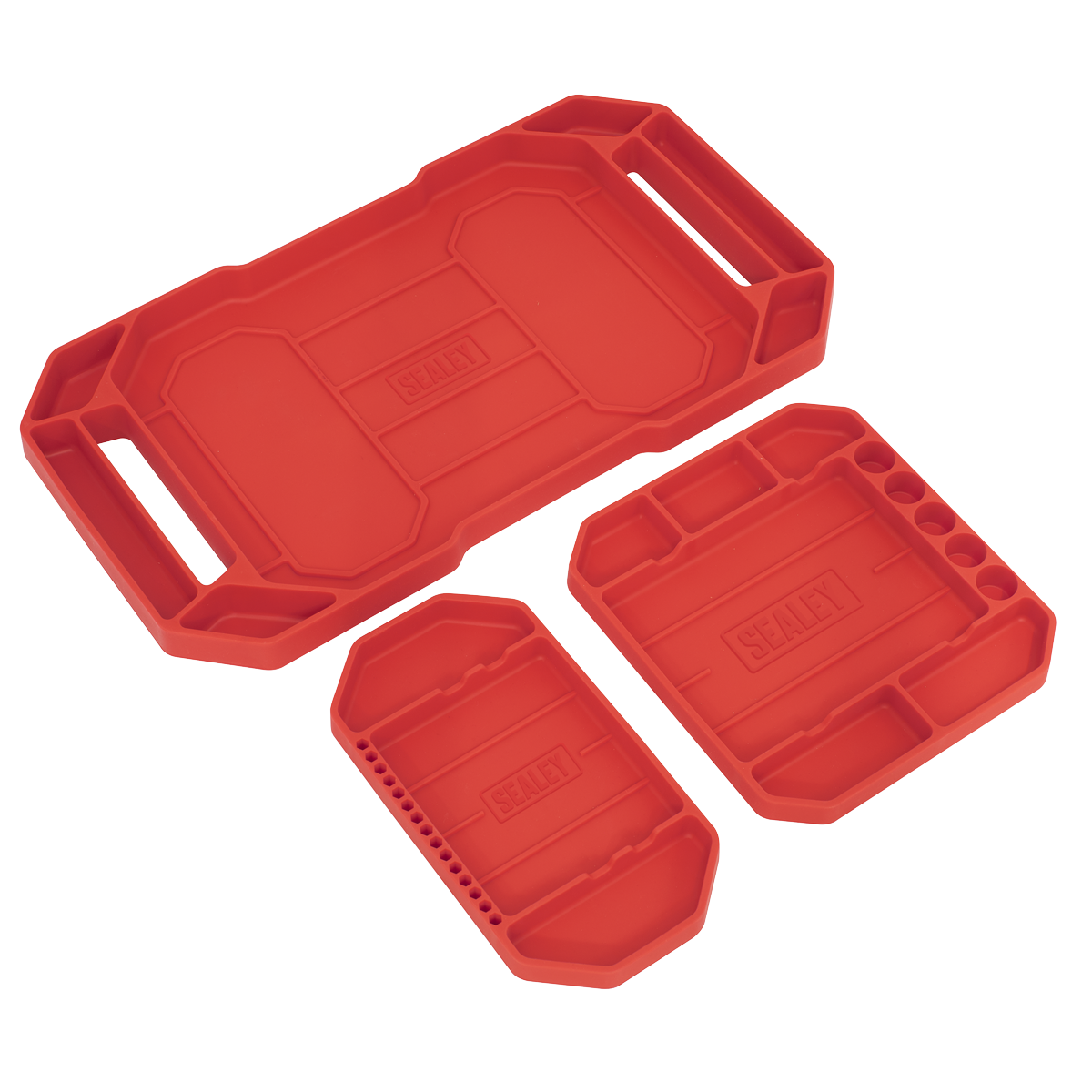 Sealey APNST4 Flexible Tool Trays Non-Slip - Pack of 3