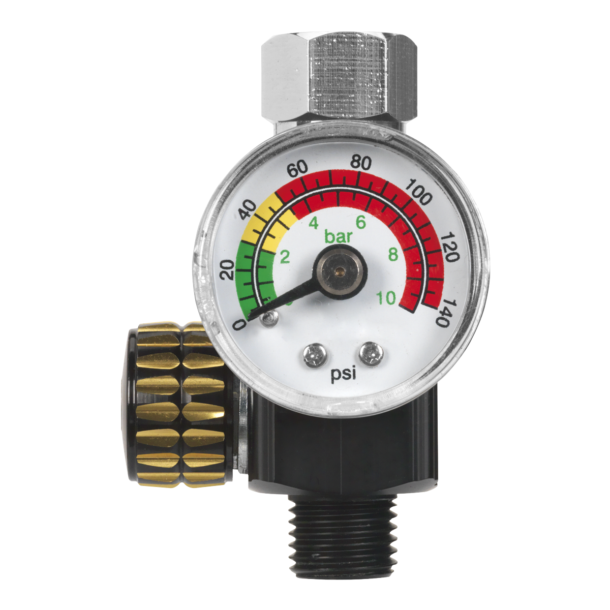 Sealey AR01 On-Gun Air Pressure Regulator/Gauge