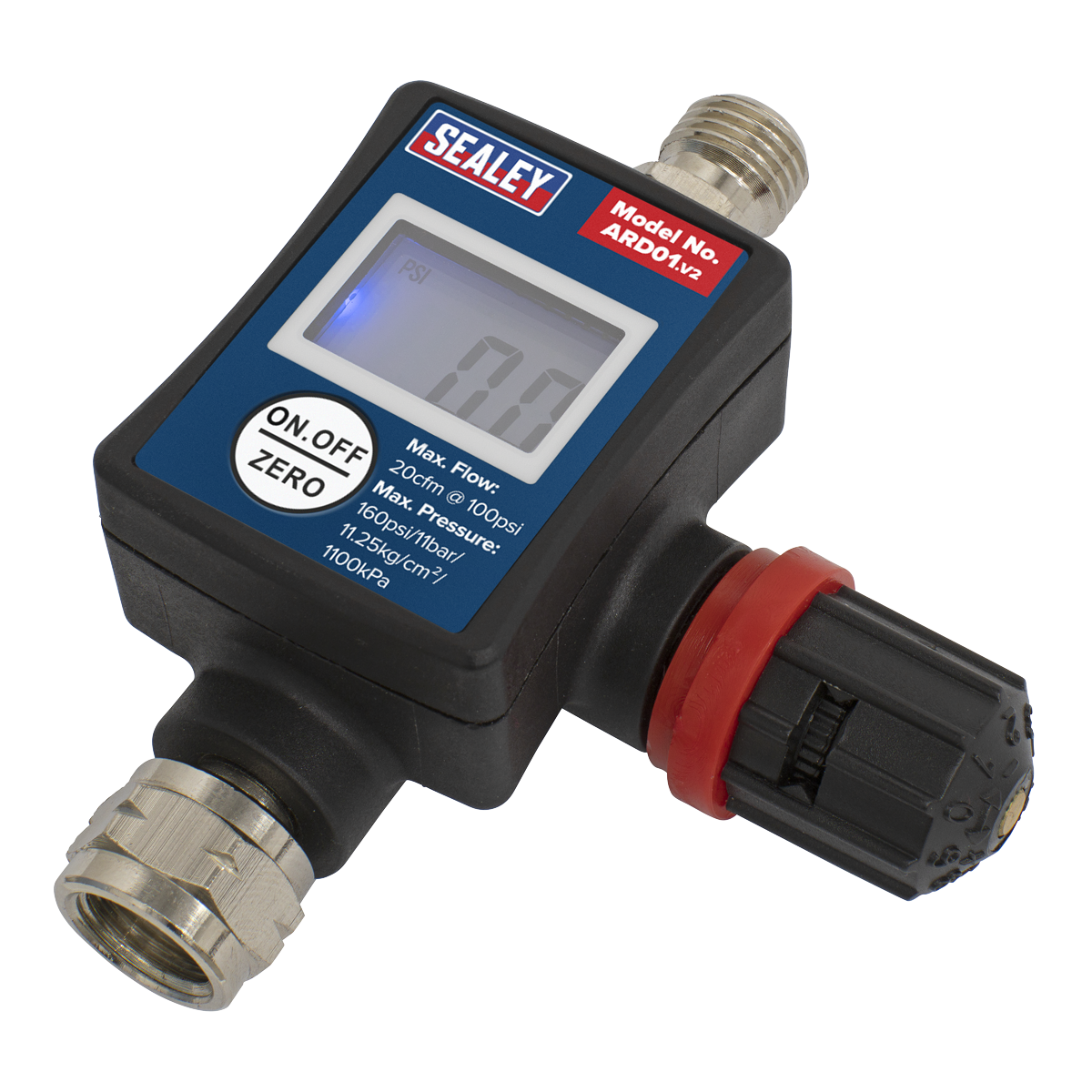 Sealey ARD01 On-Gun Digital Pressure Regulator/Gauge