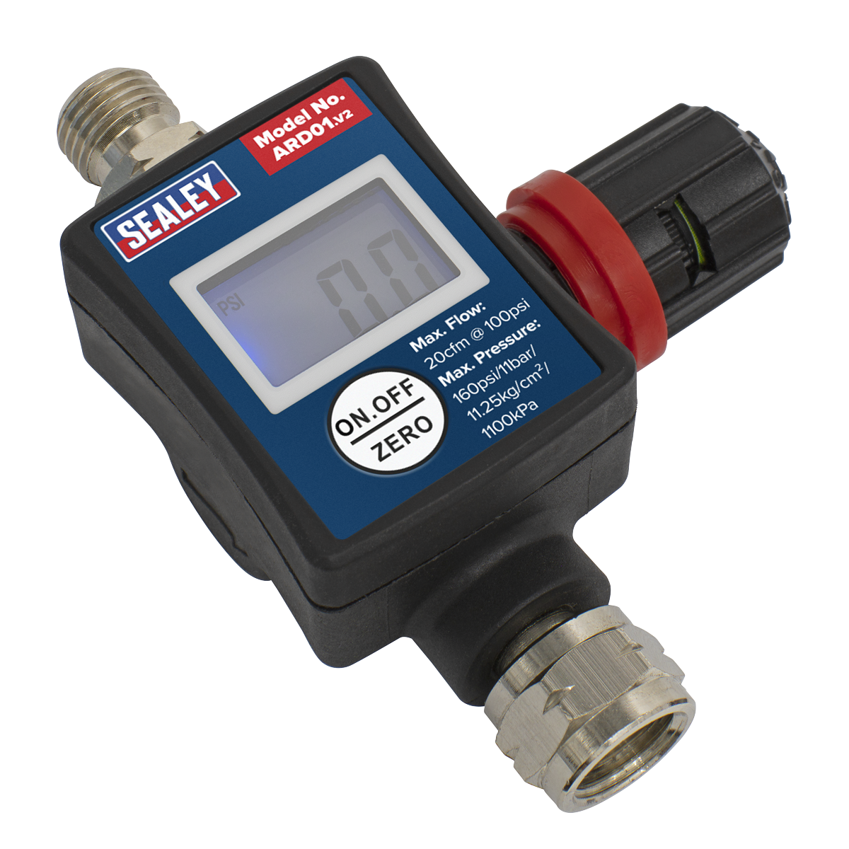 Sealey ARD01 On-Gun Digital Pressure Regulator/Gauge