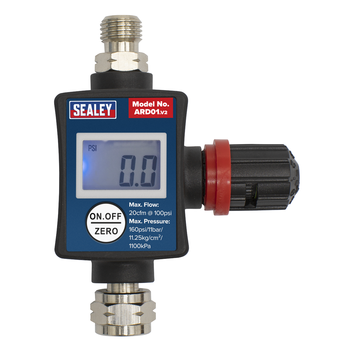 Sealey ARD01 On-Gun Digital Pressure Regulator/Gauge