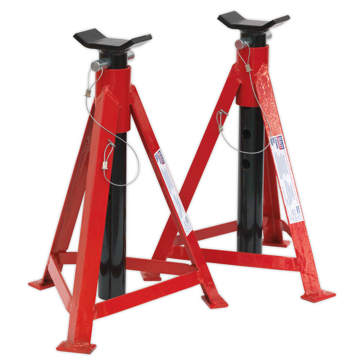 Sealey AS3000 Premier Axle Stands (Pair) 2.5 Tonne Capacity per Stand Medium Height