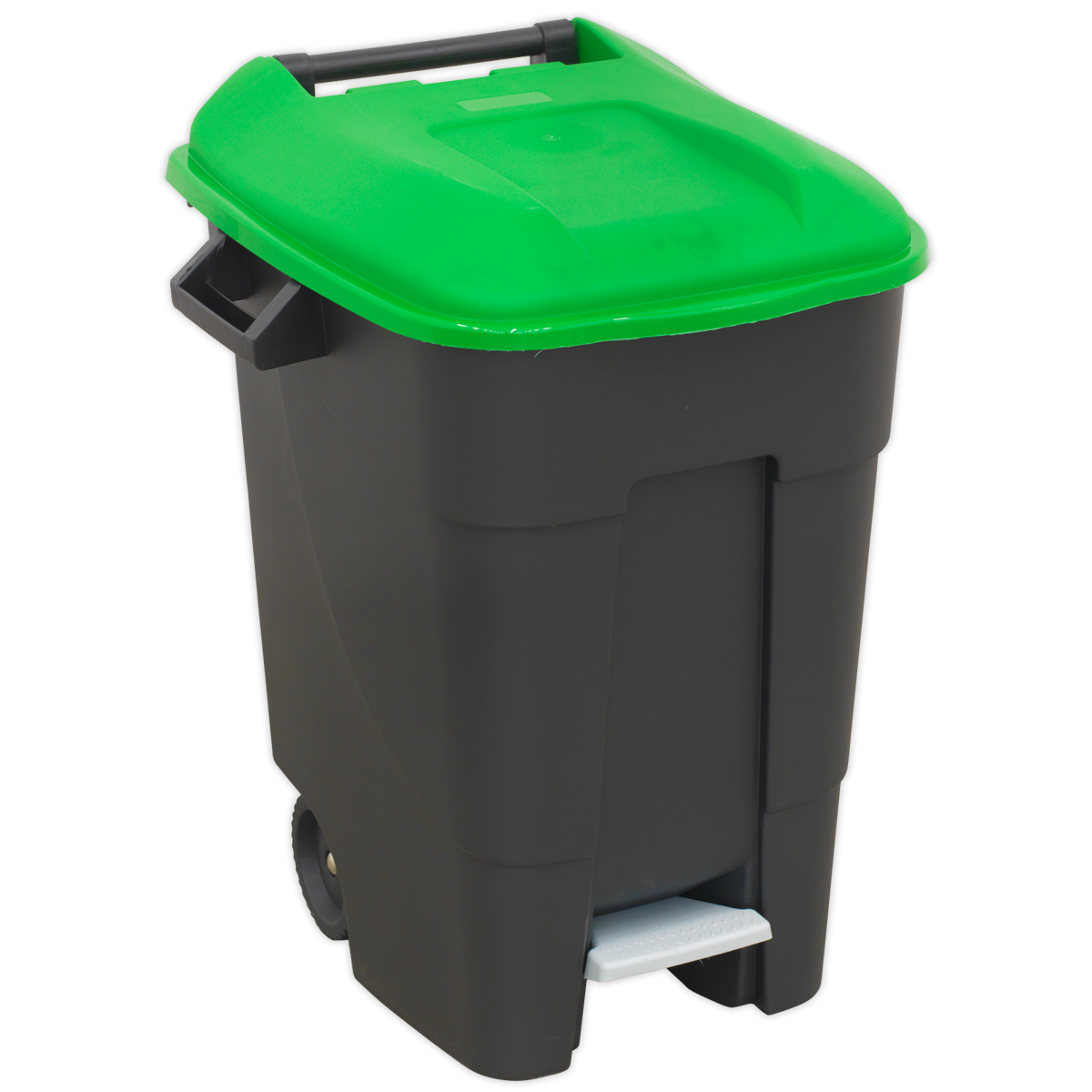 Sealey BM100PG Refuse/Wheelie Bin with Foot Pedal 100L - Green