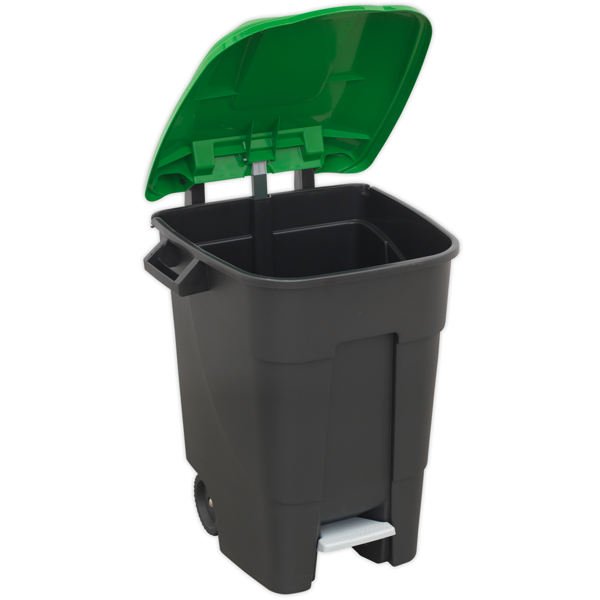 Sealey BM100PG Refuse/Wheelie Bin with Foot Pedal 100L - Green