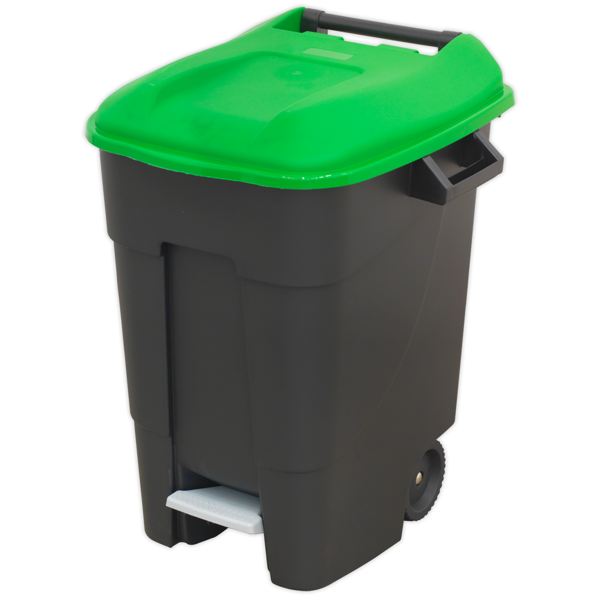 Sealey BM100PG Refuse/Wheelie Bin with Foot Pedal 100L - Green