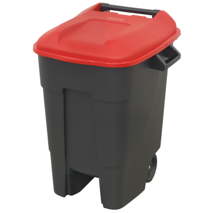 Sealey BM100R Refuse/Wheelie Bin 100L - Red