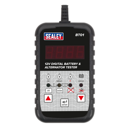 Sealey BT01 Digital Battery & Alternator Tester 12V