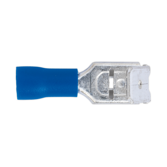 Sealey BT17 Piggy-Back Terminal 6.3mm Blue Pack of 100