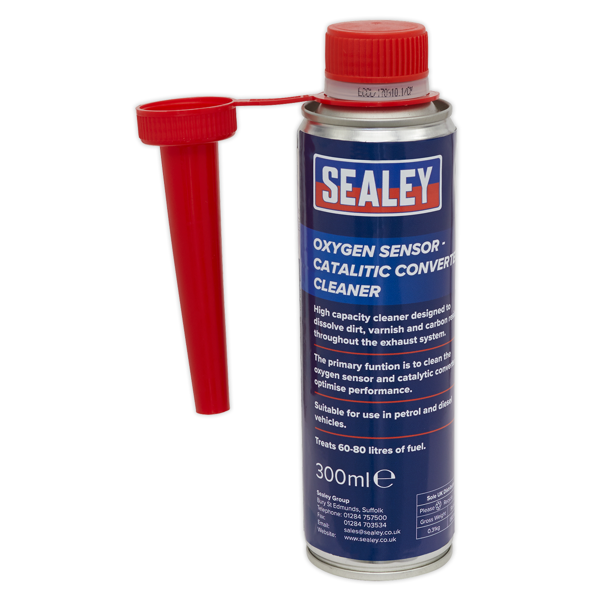 Sealey CCOS300 Oxygen Sensor - Catalytic Converter Cleaner 300ml