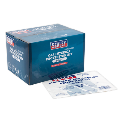 Sealey CCSET550 5-in-1 Disposable Car Interior Protection Kit - Display Box of 50