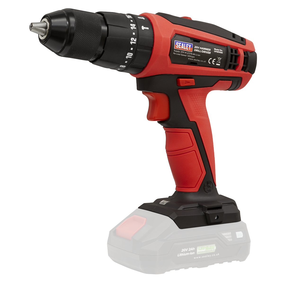 Sealey CP20VCOMBO12 2 x 20V SV20 Series Cordless Router & Combi Drill Kit - 2 Batteries