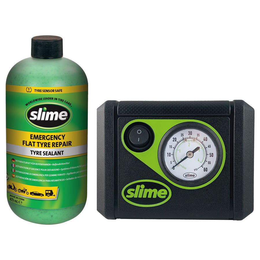 Slime Smart Tyre Puncture Repair Compressor Kit