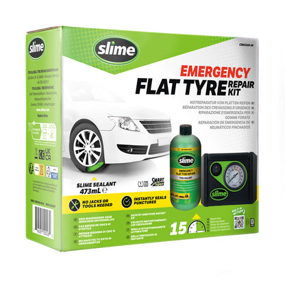 Slime Smart Tyre Puncture Repair Compressor Kit