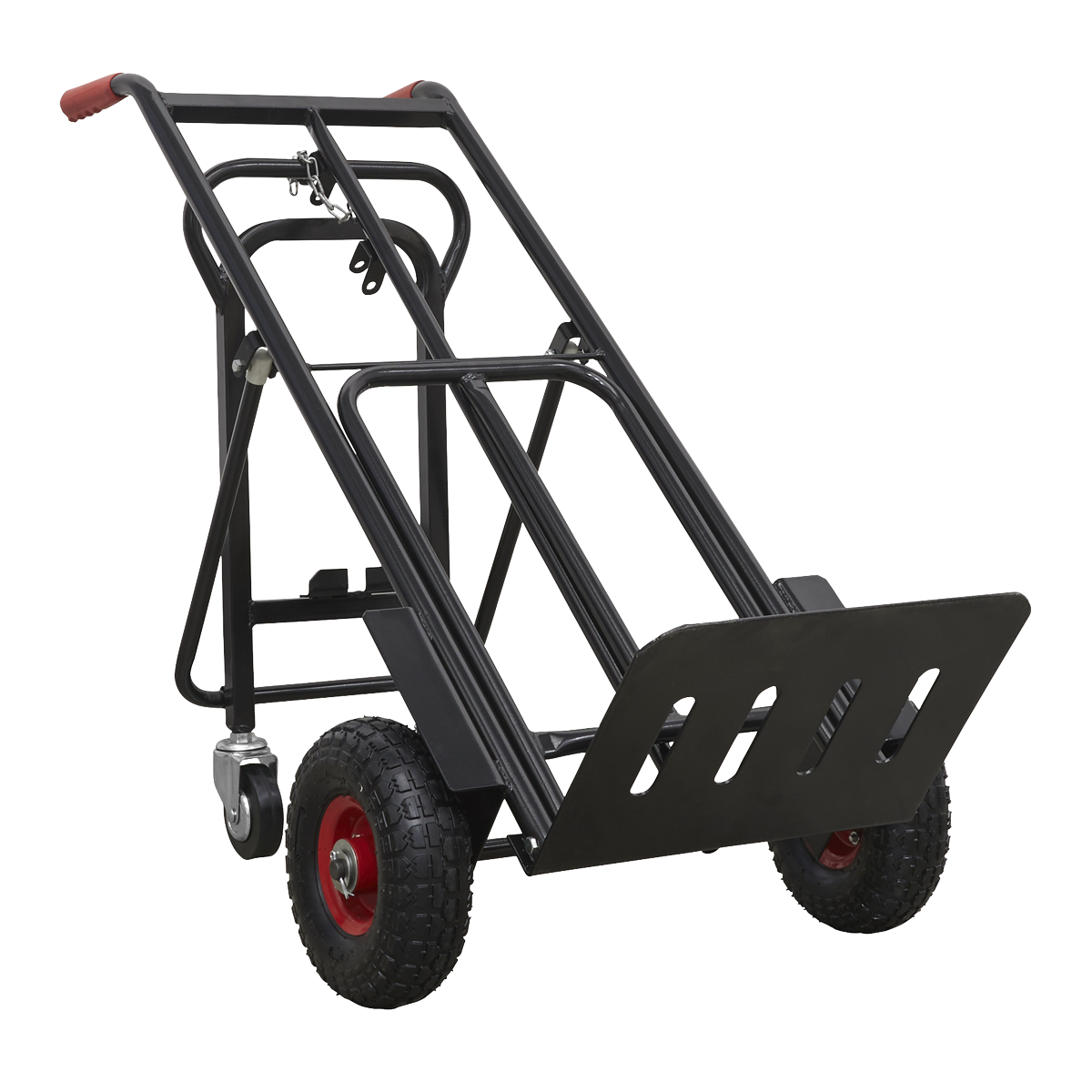 Sealey CST989HD Heavy-Duty 3-in-1 Sack Truck with PU Tyres 300kg Capacity