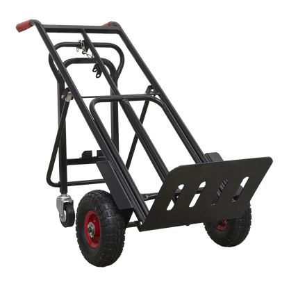 Sealey CST989HD Heavy-Duty 3-in-1 Sack Truck with PU Tyres 300kg Capacity