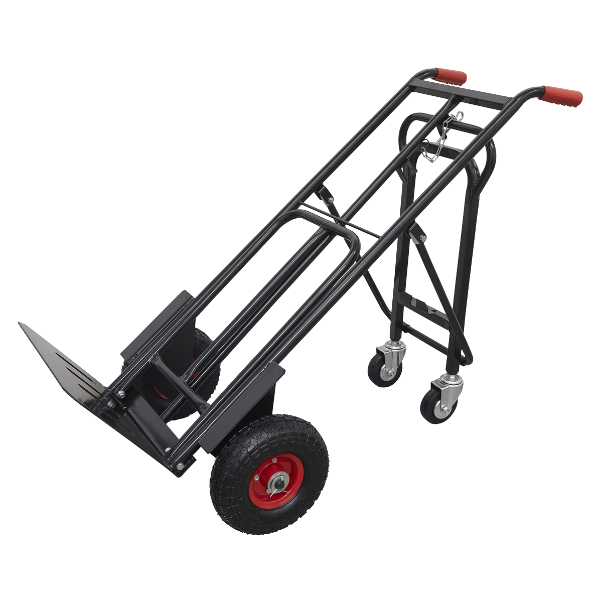 Sealey CST989HD Heavy-Duty 3-in-1 Sack Truck with PU Tyres 300kg Capacity