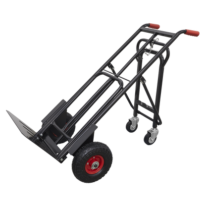 Sealey CST989HD Heavy-Duty 3-in-1 Sack Truck with PU Tyres 300kg Capacity