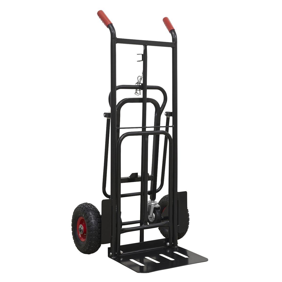 Sealey CST989HD Heavy-Duty 3-in-1 Sack Truck with PU Tyres 300kg Capacity