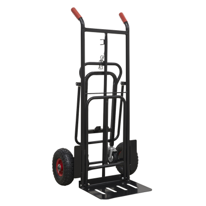 Sealey CST989HD Heavy-Duty 3-in-1 Sack Truck with PU Tyres 300kg Capacity