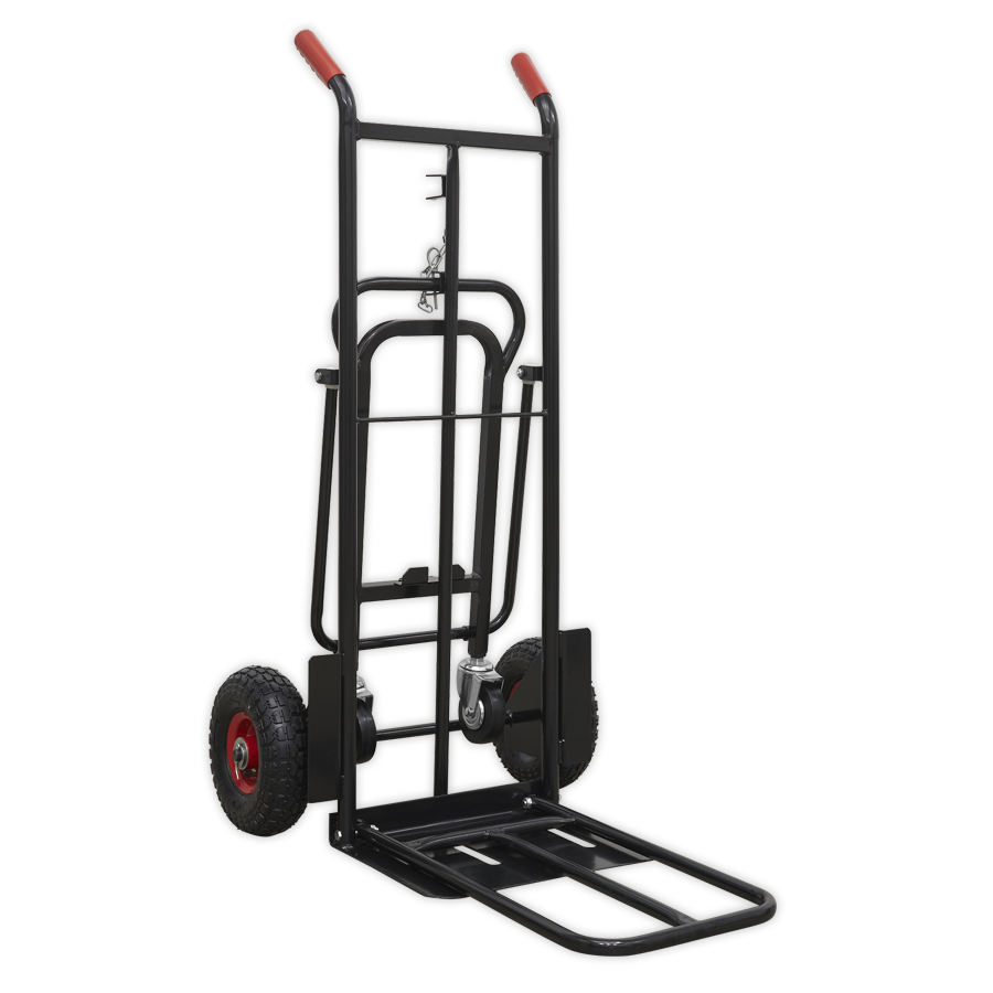 Sealey CST989HD Heavy-Duty 3-in-1 Sack Truck with PU Tyres 300kg Capacity