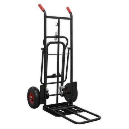 Sealey CST989HD Heavy-Duty 3-in-1 Sack Truck with PU Tyres 300kg Capacity