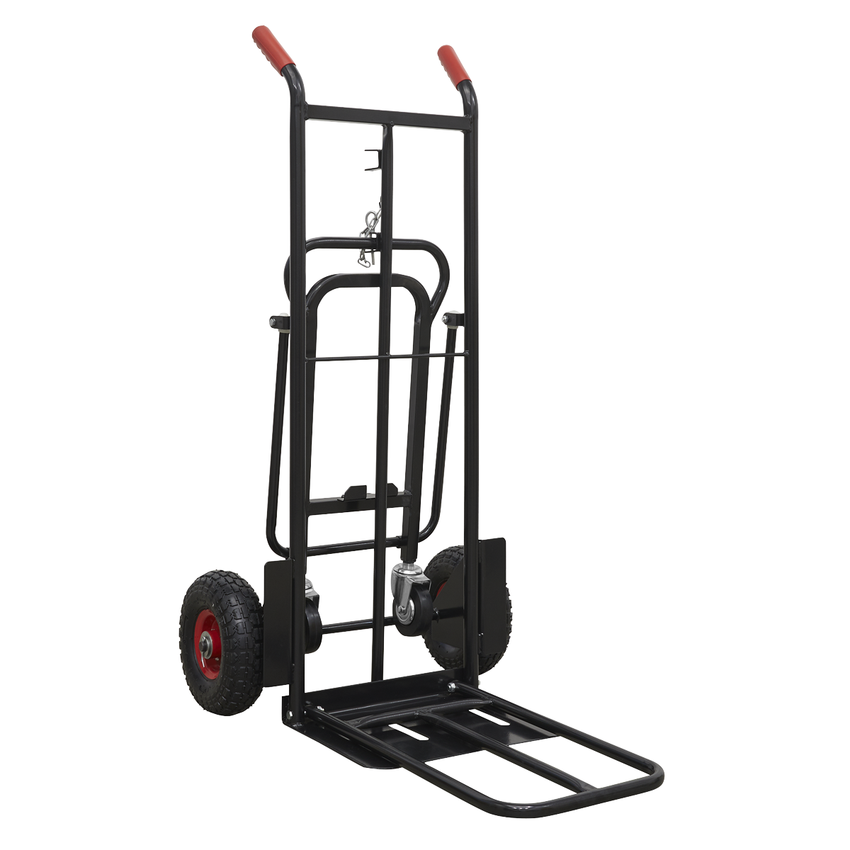 Sealey CST989HD Heavy-Duty 3-in-1 Sack Truck with PU Tyres 300kg Capacity