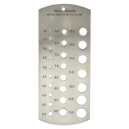 Sealey DGM1 Drill Gauge Metric Ø1-13mm