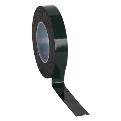 Sealey DSTG2510 Double-Sided Adhesive Foam Tape 25mm x 10m Green Backing