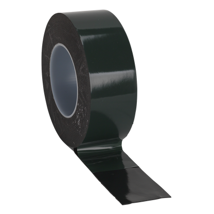 Sealey DSTG5010 Double-Sided Adhesive Foam Tape 50mm x 10m Green Backing