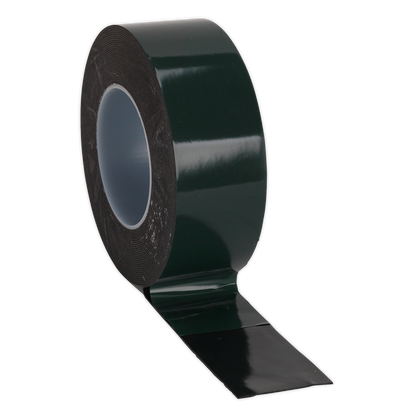 Sealey DSTG5010 Double-Sided Adhesive Foam Tape 50mm x 10m Green Backing