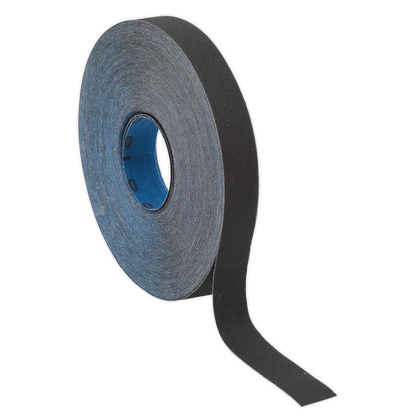 Sealey ER2525120 Emery Roll Blue Twill 25mm x 25m 120Grit