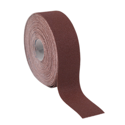 Sealey ERB5050120 Emery Roll Brown 50mm x 50m 120Grit