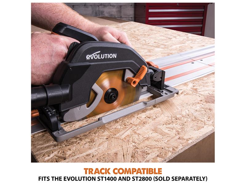 Evolution R185CCSX+ Circular Track Saw 185mm 1600W 110V