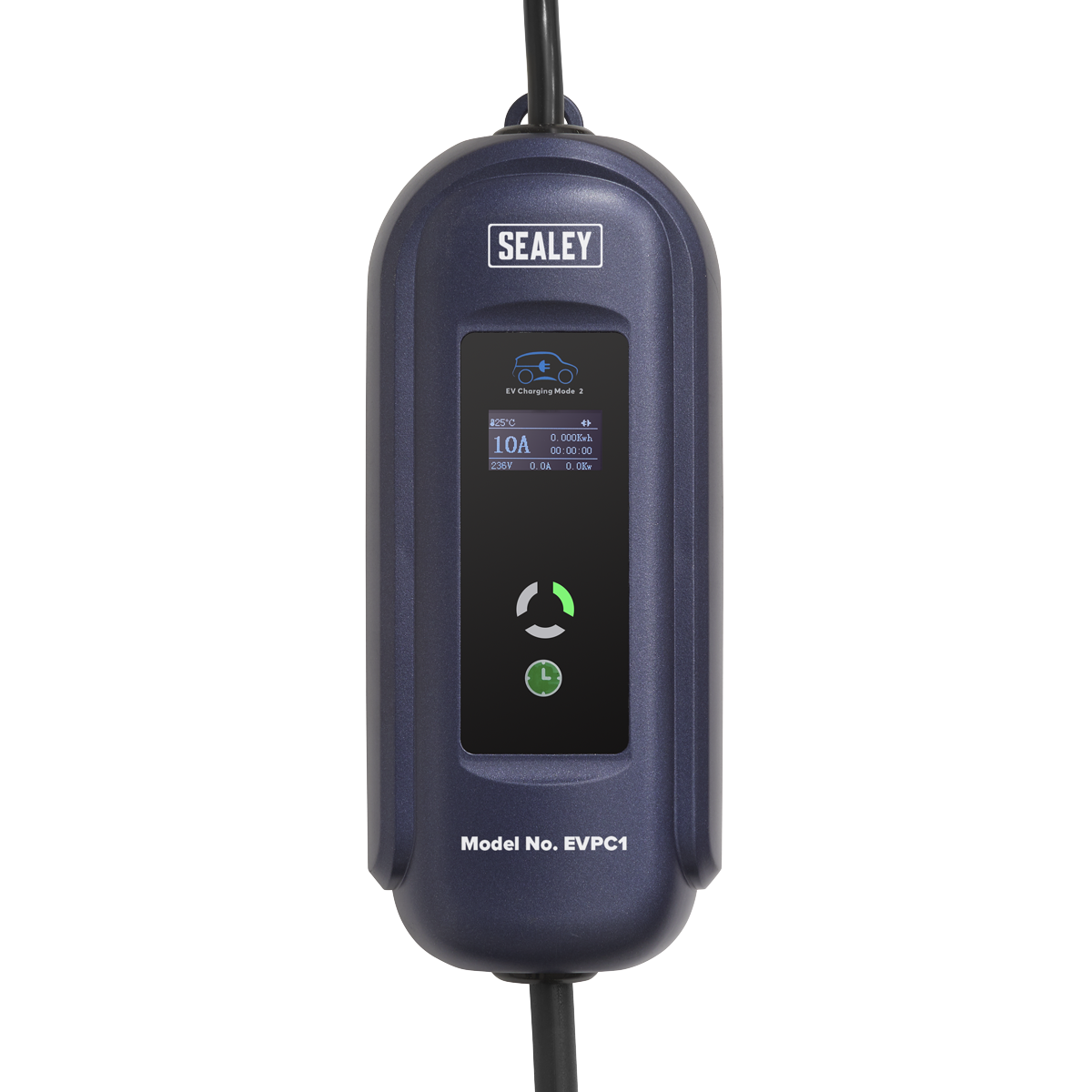 Sealey EVPC1 Portable EV Charger Type 1 to UK 10A (2.3KW) 5m Cable