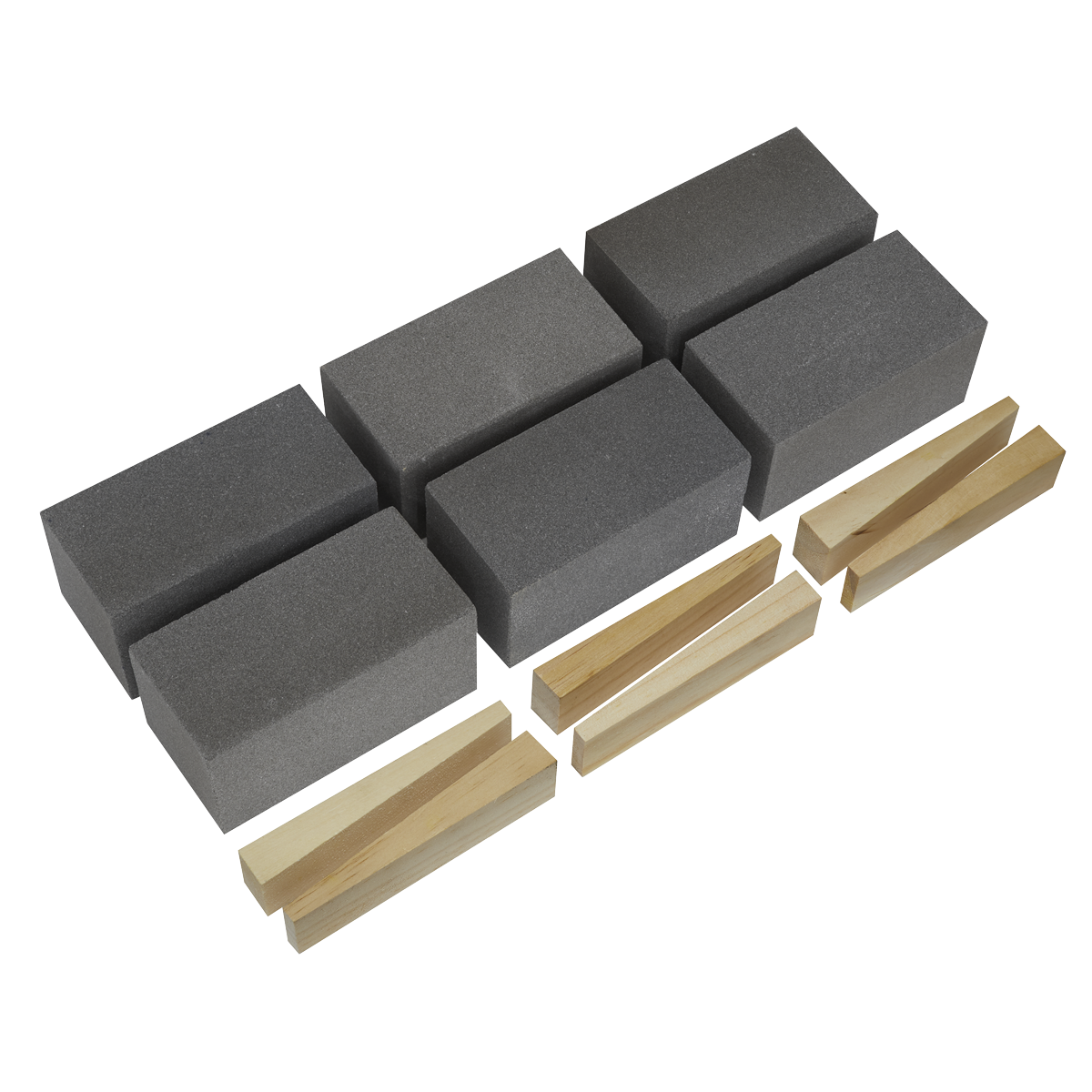 Sealey FGB120 Floor Grinding Block 50 x 50 x 100mm 120Grit - Pack of 6