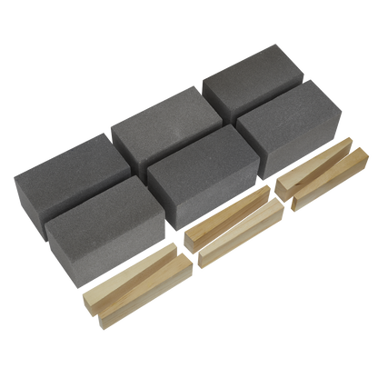 Sealey FGB120 Floor Grinding Block 50 x 50 x 100mm 120Grit - Pack of 6