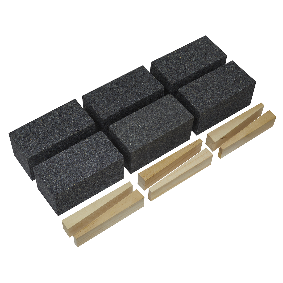 Sealey FGB12 Floor Grinding Block 50 x 50 x 100mm 12Grit - Pack of 6