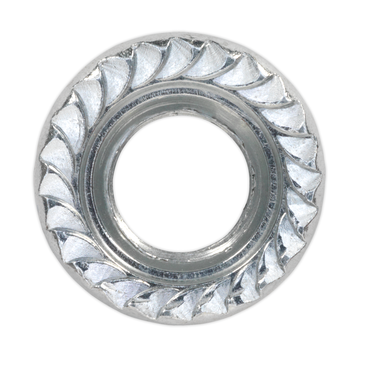 Sealey FN10 Flange Nut Serrated M10 Zinc Pack of 100