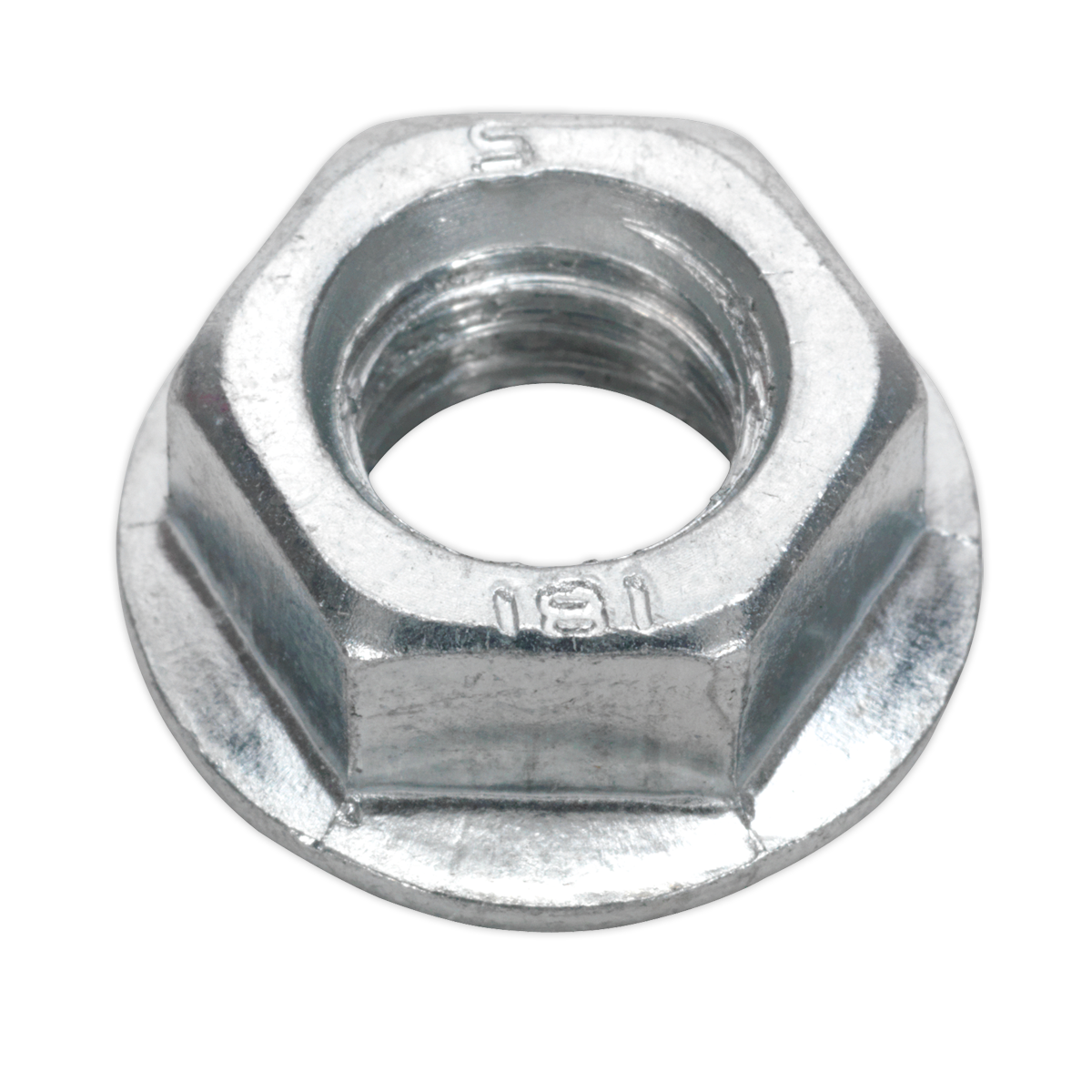 Sealey FN12 Flange Nut Serrated M12 Zinc Pack of 50