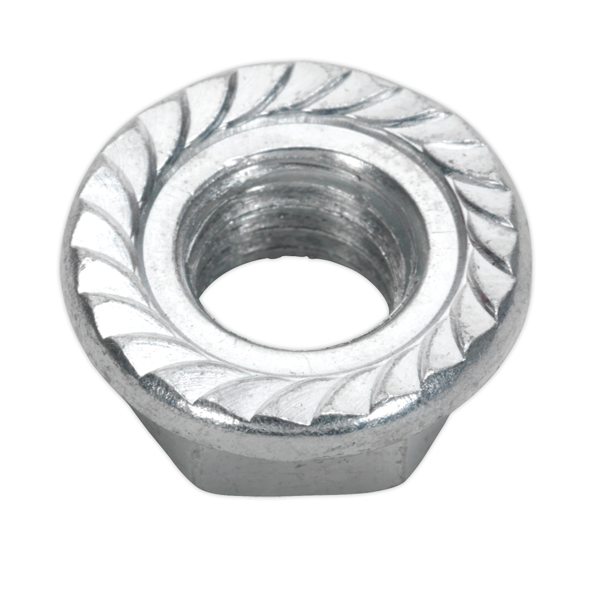 Sealey FN12 Flange Nut Serrated M12 Zinc Pack of 50