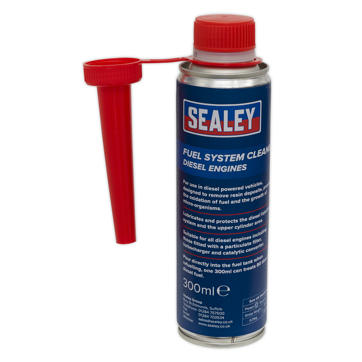 Sealey FSCD300 Fuel System Cleaner 300ml - Diesel Engines