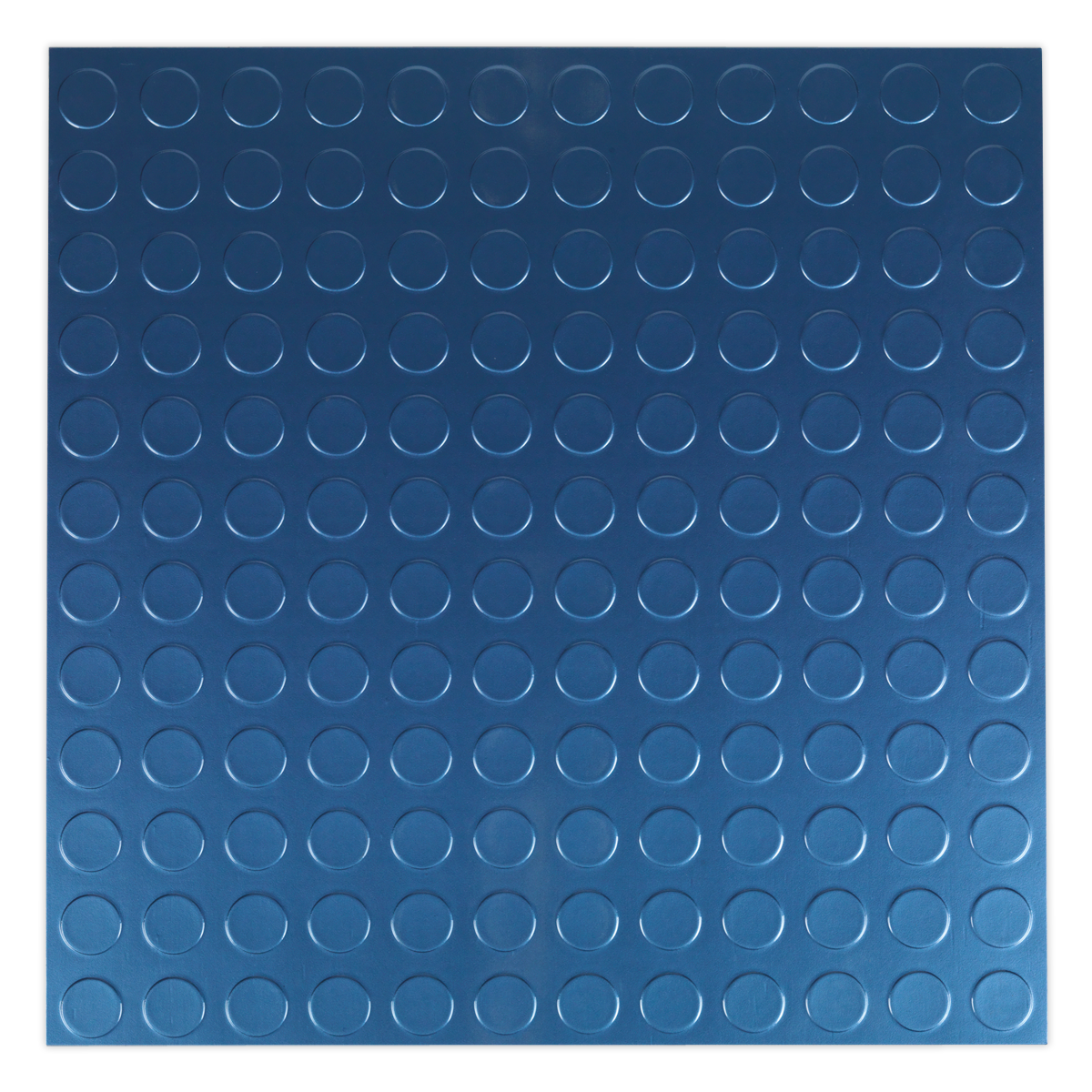 Sealey FT2B Vinyl Floor Tile with Peel & Stick Backing - Blue Coin Pack of 16