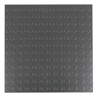 Sealey FT2S Vinyl Floor Tile with Peel & Stick Backing - Silver Coin Pack of 16